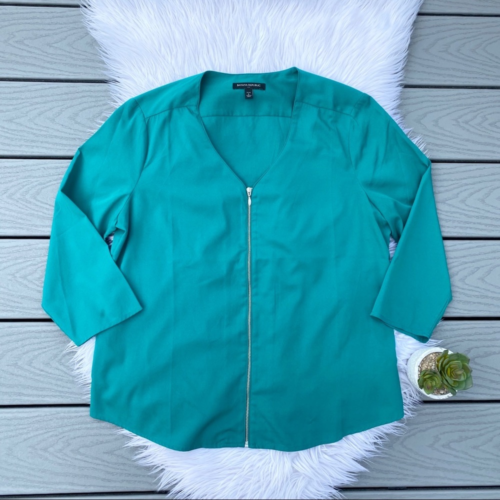 Banana Republic Zip Front Top